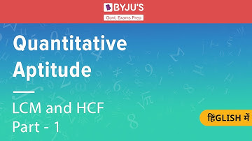 LCM and HCF Part - 1  | Quantitative Aptitude | Govt Exams | SSC CGL | IBPS | Other Banking Exams