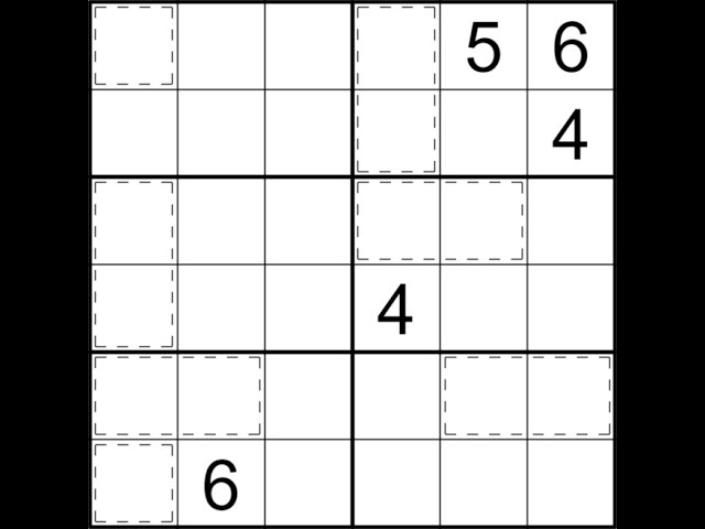 Sudoku - Your attention. Killer sudoku puzzle 6x6, extreme