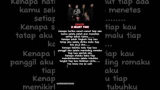 SMASH - I HEART YOU #smashiheartyou #reels #liriklaguindonesia #liriklagu #storywa30detik