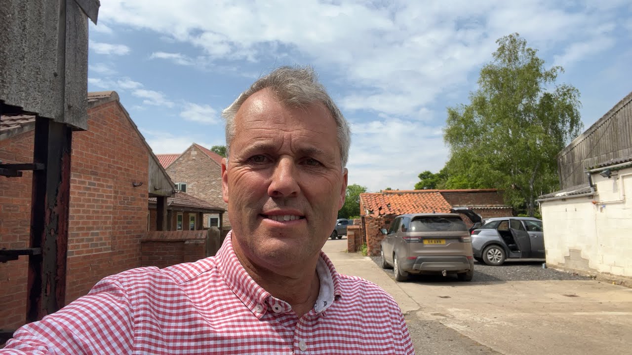 Setting up for tomorrow’s Lincolnshire young farmers county rally at the farm.