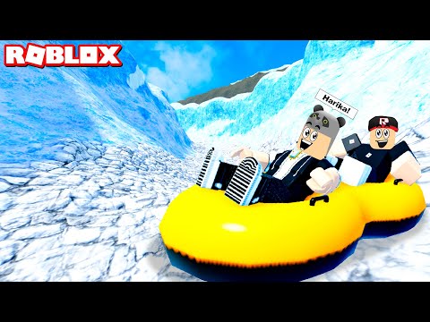 Buzlu Dağdan Aşağıya Kayıyoruz!! - Panda ile Roblox Snow Resort