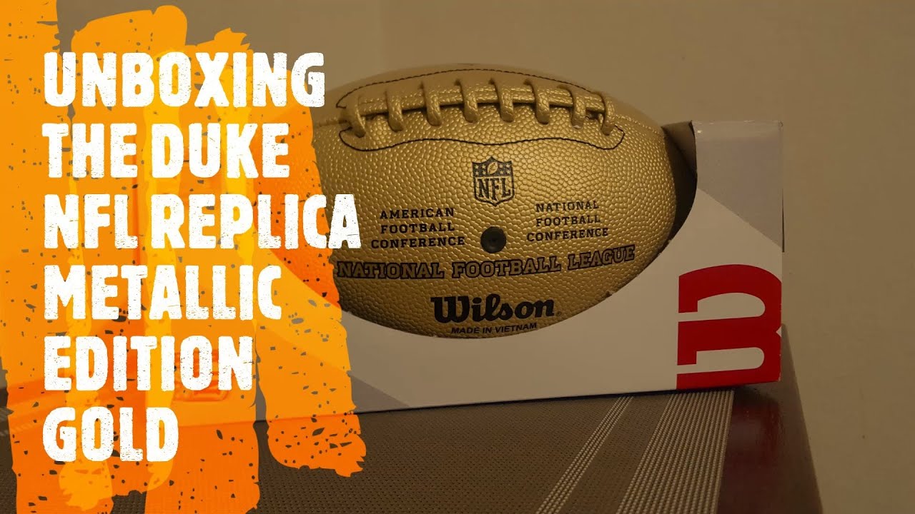BALL The Duke Metallic Edition NFL Official Replica(BALON NFL DORADO)  Unboxing - YouTube