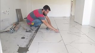 How to lay floor tiles 8 tile# construction# PLEASE SUBSCRIBE THE CHANNEL