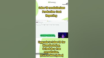 Odoo 18 revolutionizes Production Cost reporting