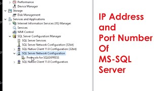 IP Address And Port Number Of MS-SQL Server | Tech Tutorial screenshot 5