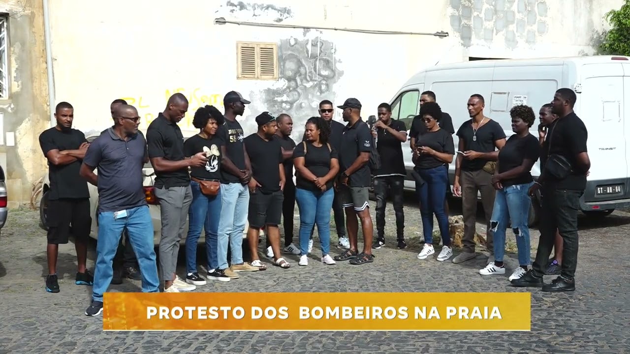 Protesto dos bombeiros na Praia | CV no Ar