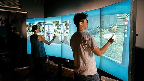 MultiTaction Interactive Video Wall Demo