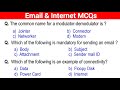 Top 100 internet and email mcqs
