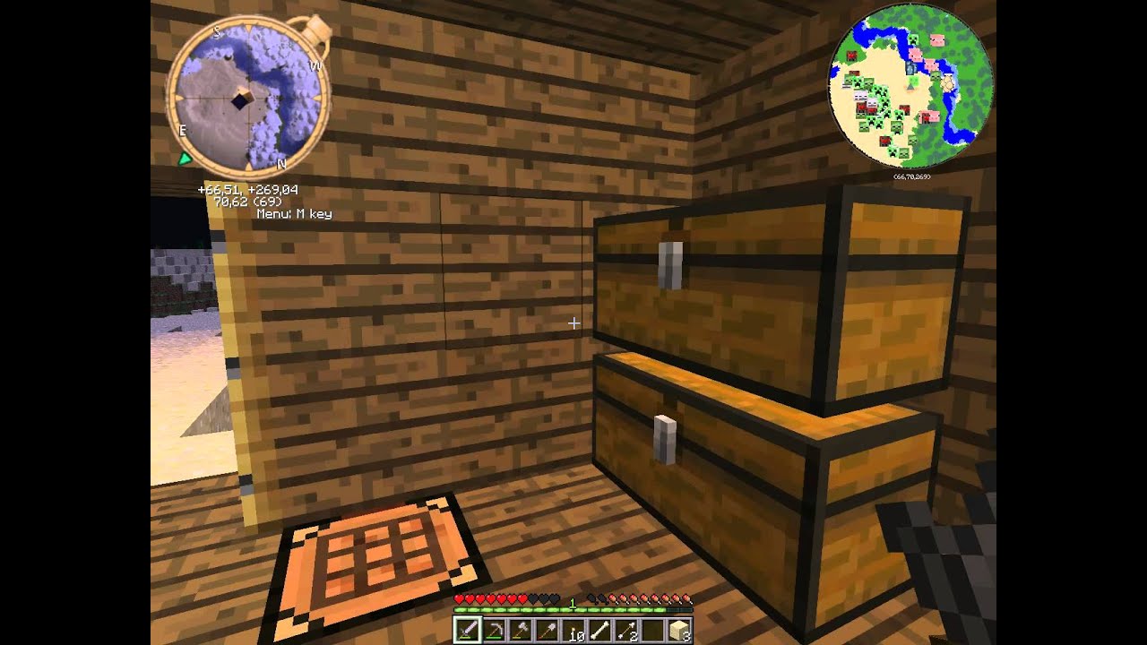 Let's Play Minecraft v1.3.2 (4s)-(3/1 серия)в шахты