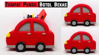 DIY Car Pen Holder with Plastic Bottle | Best Waste Pen Stand | Tempat Pensil Mobil Botol Plastik