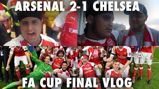 Arsenal 2-1 Chelsea 🏆 EPIC FA CUP FINAL VLOG *FT TROOPZ AND DT* Life As An Arsenal Fan Season #37