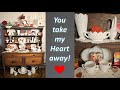 Red and White Valentines Decor with Vintage Milk Glass!