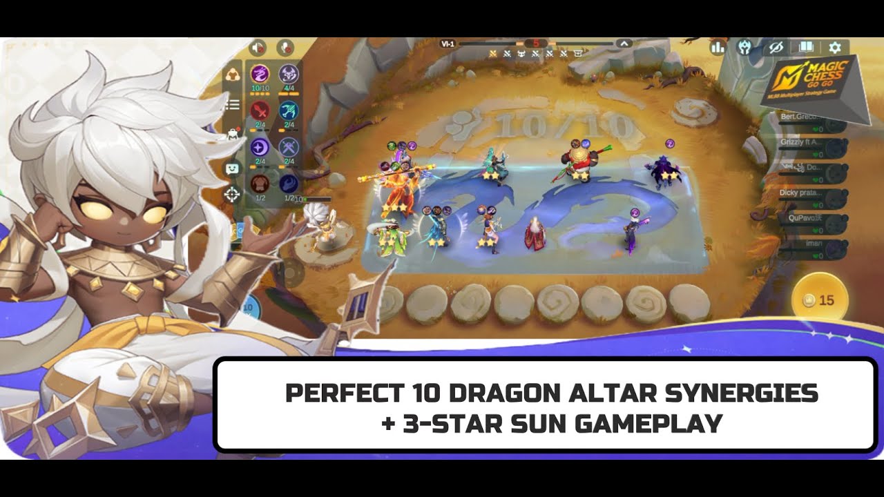 MCGG S2. Perfect 10 DRAGON ALTAR SYNERGIES + TITAN MODE SUN X SHADEWEAVER. 💯♟⚡🎮