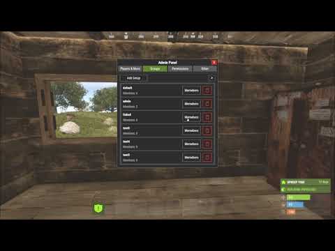 Rust plugin - AdminPanel 1.0.1 preview
