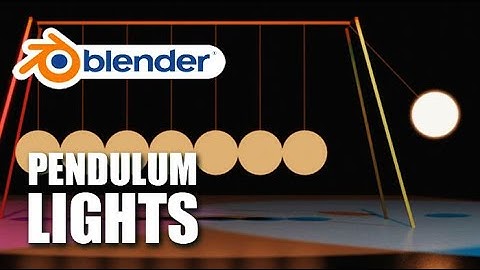 3D Light Bulbs Pendulum Movement Animation in Blender / Full Breakdown