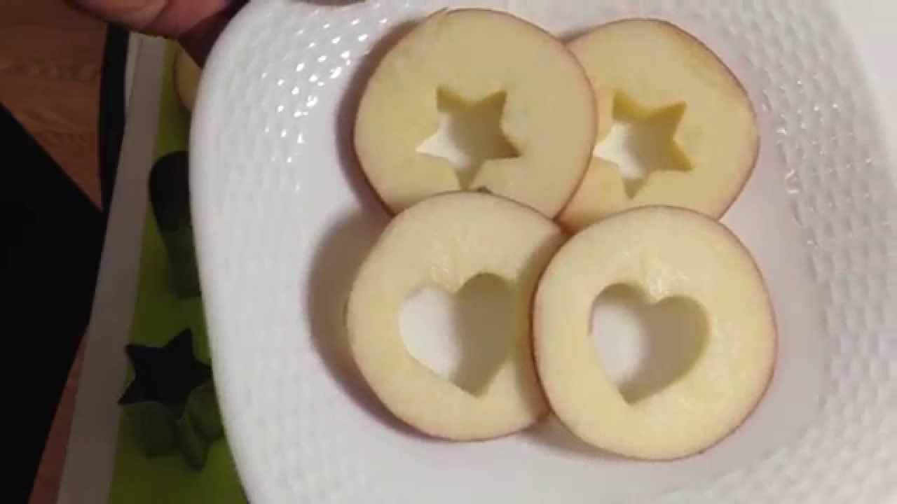 リンゴの新しい切り方 輪切り Youtube