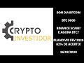 Mercado de Cripto! 27/08 Bitcoin 10.100 USD / Empréstimo de Criptomoedas na Binance