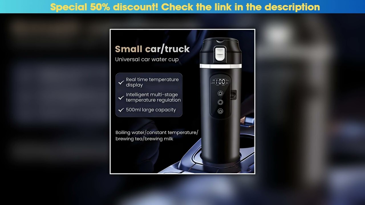 Limited Intelligent Portable Travel Electric Heating Cup for Health Preservation - Thermostatic wit