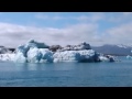 Massive Iceberg rocks back and forth at Jokulsarlon in Iceland