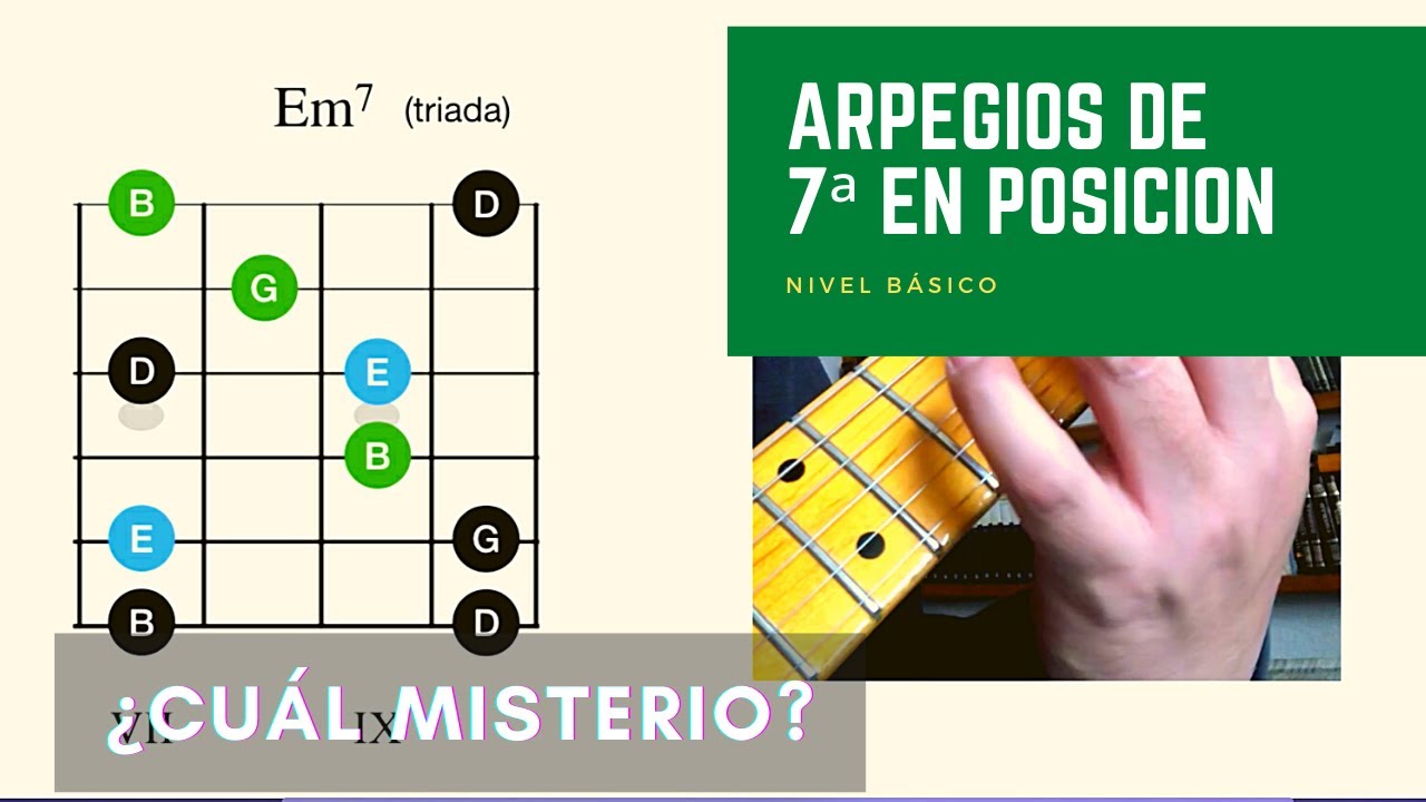 Arpegios de 7ª en la guitarra (¿cuál misterio?)