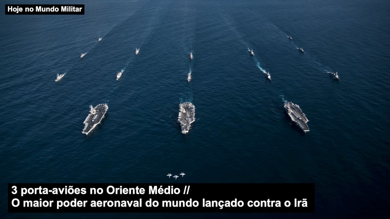 3 porta-aviões no Oriente Médio! O maior poder aeronaval do mundo lançado contra o Irã
