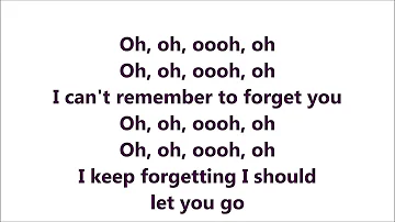 Rihanna ft Shakira - Can't Remember To Forget you (Official lyrics) HD
