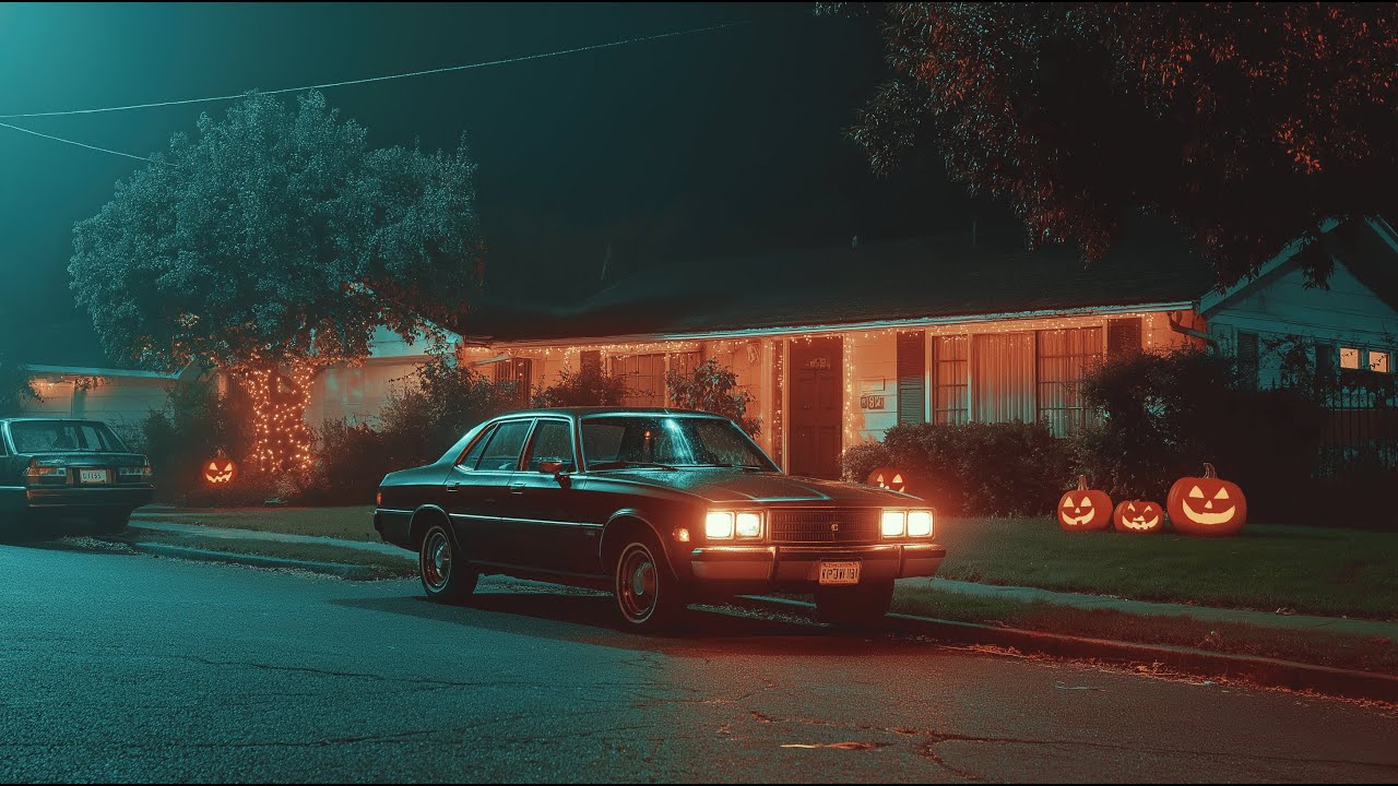 Suburban Nightfall - 80s Halloween Ambient Drive | Vaporwave Nostalgia Mix