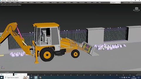 3dsMax Tutorials, Tutorial on 3D Modeling a JCB Construction Machine from Scratch in 3dsmax. Part 22