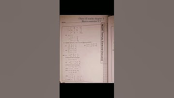 class 12 maths chapter 3 Matrix exercise 3.1 all questions with solutions #shorts #famousshorts