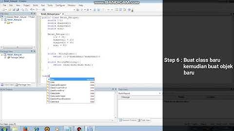 Tutorial membuat Java PBO || Menghitung Luas dan Keliling Belah Ketupat