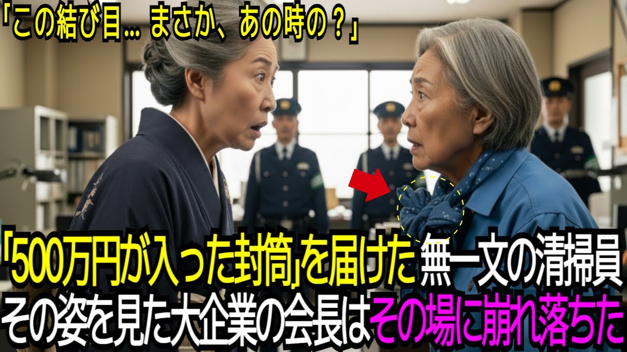 「500万円が入った封筒」を届けた無一文の――その姿を見た大企業会長夫人は、その場に崩れ落ちた――【感動する話】【朗読】