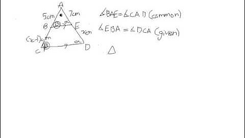Similar triangles with parallel lines proving similarity