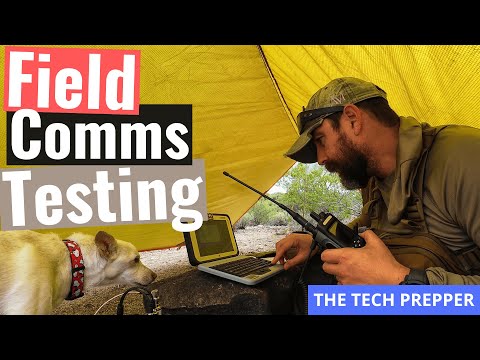 Testing new tarp, pack, and running field comms
