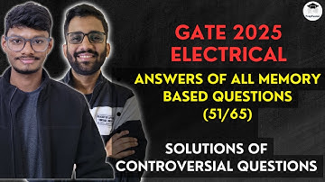 GATE 2025 Electrical Engineering(EE) All Answers || Memory Based || PrepFusion