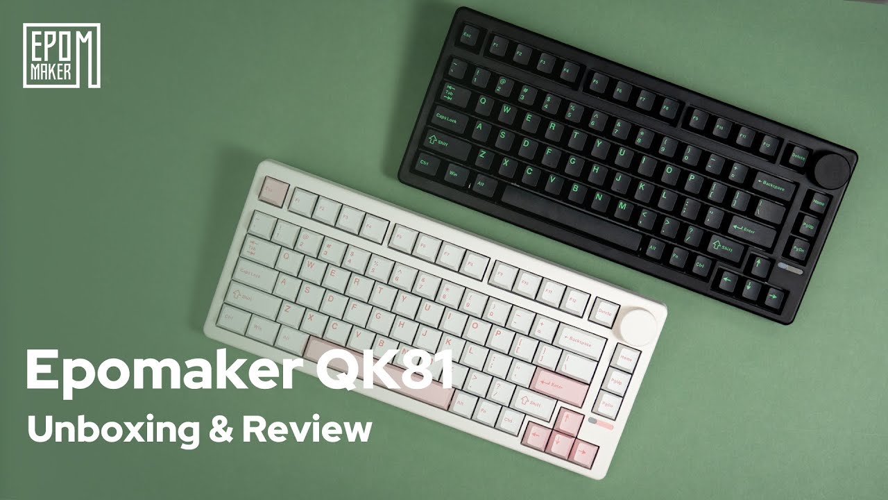 [Unboxing] Epomaker QK81 | Unboxing, Showcasing, Sound test