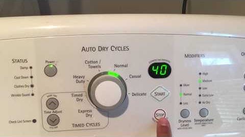 Kenmore Elite Oasis electric dryer error code F1 (PART 2)