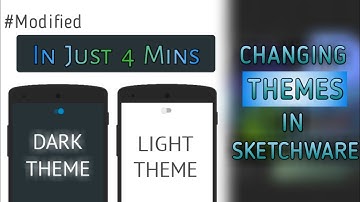 Change themes in sketchware | reduce glair for your users