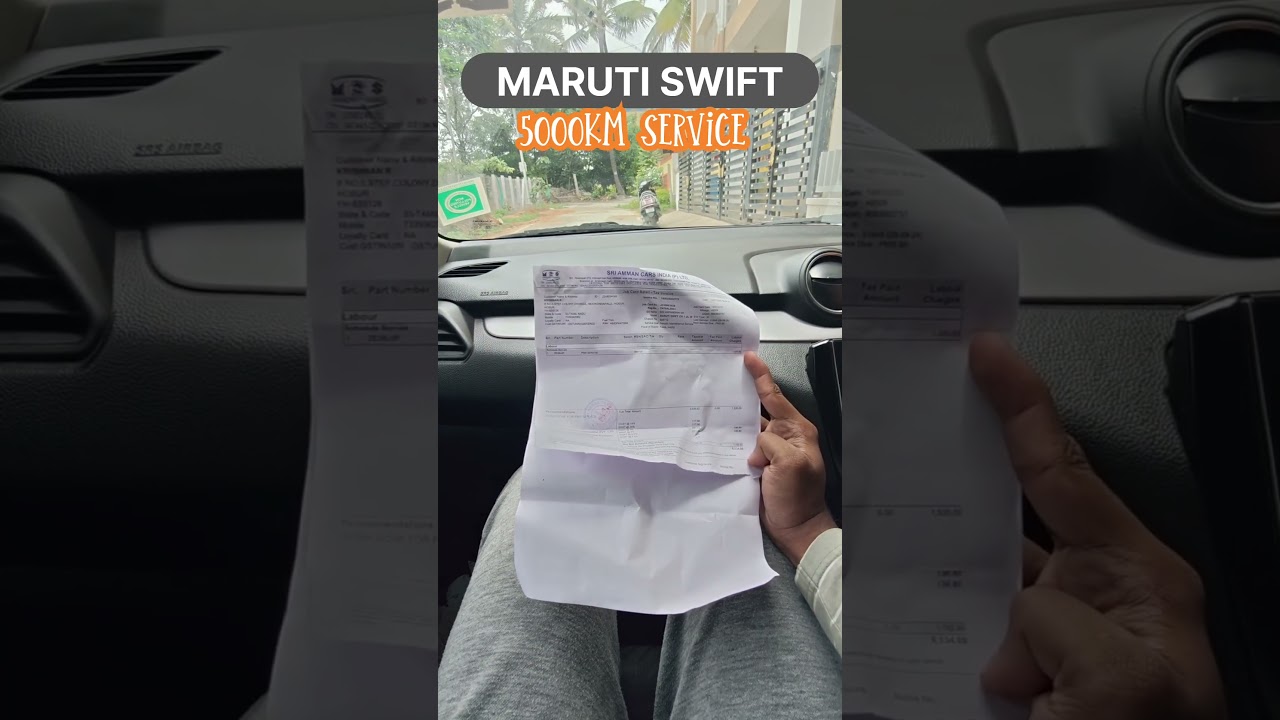 Maruti swift is Insanely 🤯 Reliable 😮 | This is my service Bill 😍