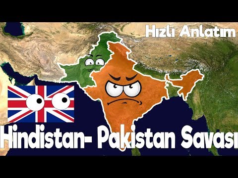 Hindistan - Pakistan Savaşları - Harita Üzerinde Hızlı Anlatım (KEŞMİR SORUNU)