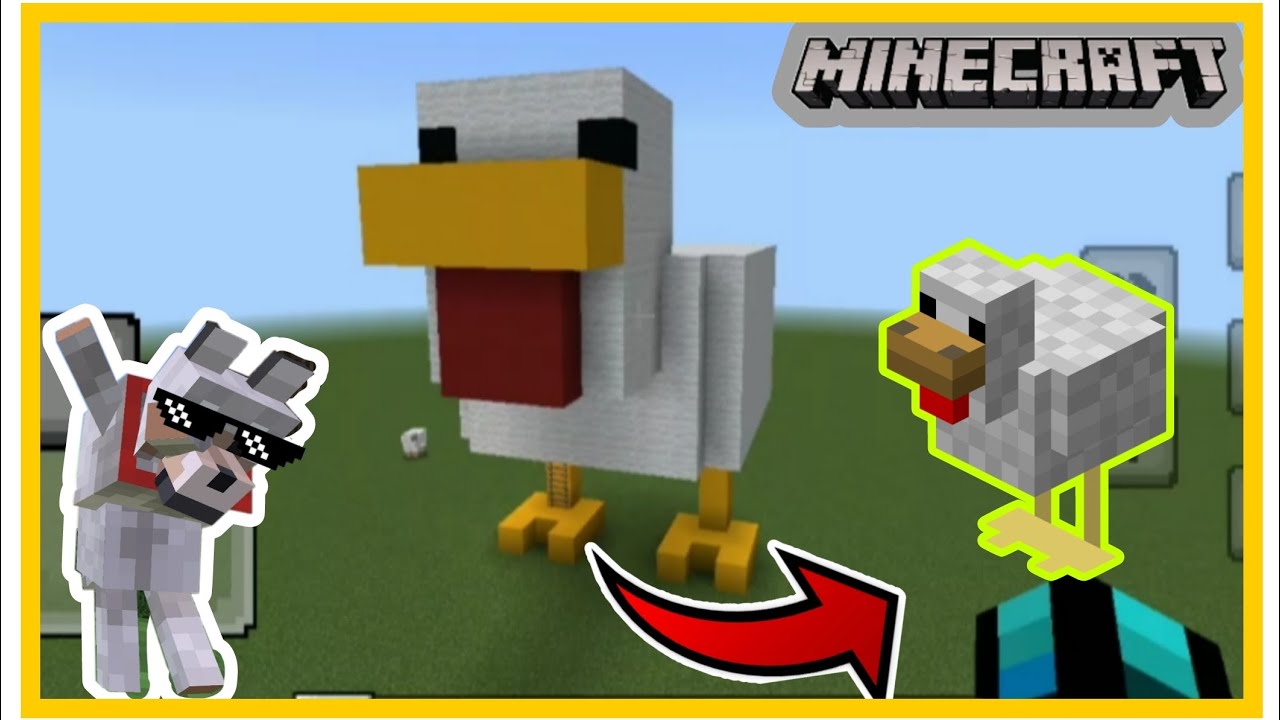 🐥 Casa Pollo en minecraft [ Reto haciendo casas en minecraft de pollo ...