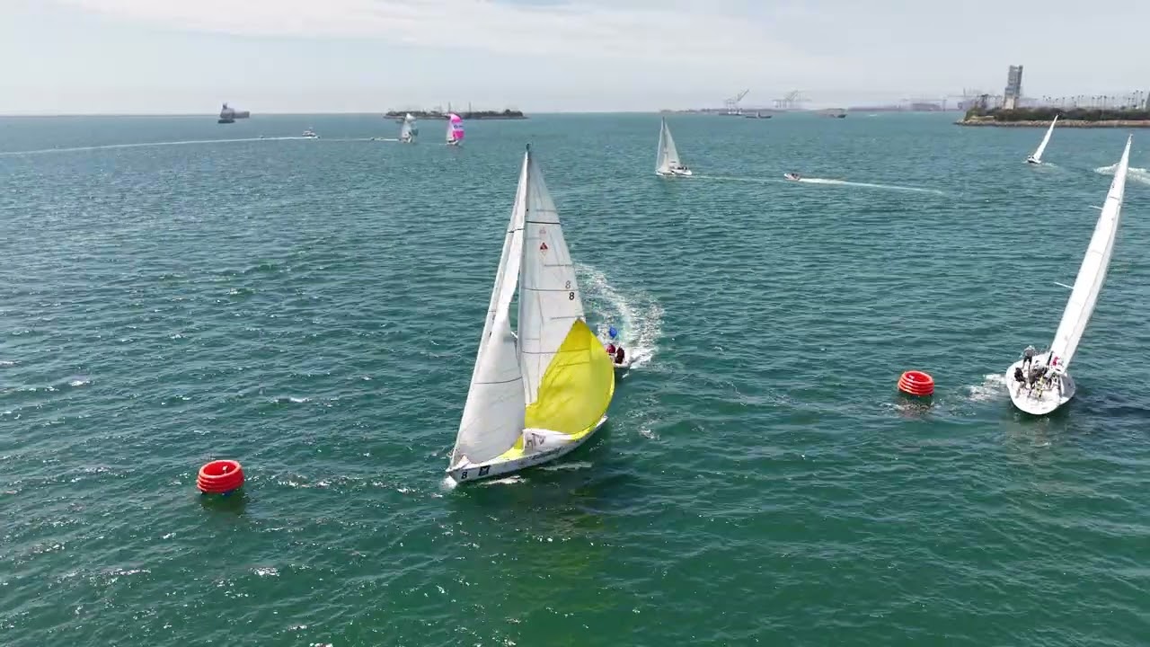 ⁣2026 Congressional Cup   F2M4   Dickson v Garreta leeward gate