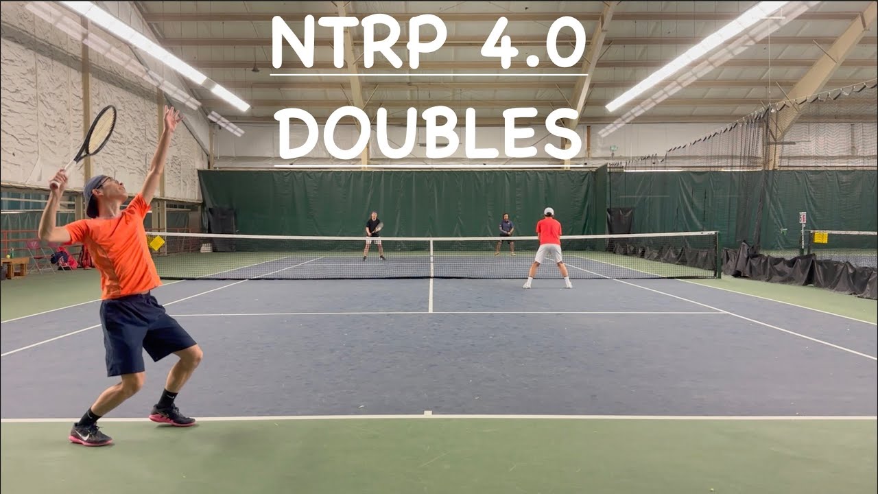 NTRP 4.0 Tennis - Men's Doubles + forgot my hat edition - YouTube