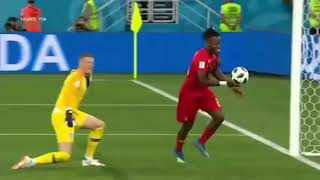 Batshuayi celebration for Belgium GOAL vs Canada