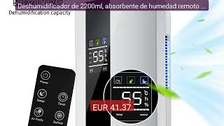 Deshumidificador De 2200ml Absorbente De Humedad Remoto Intel  Hot Deal 2026  Limited Offer