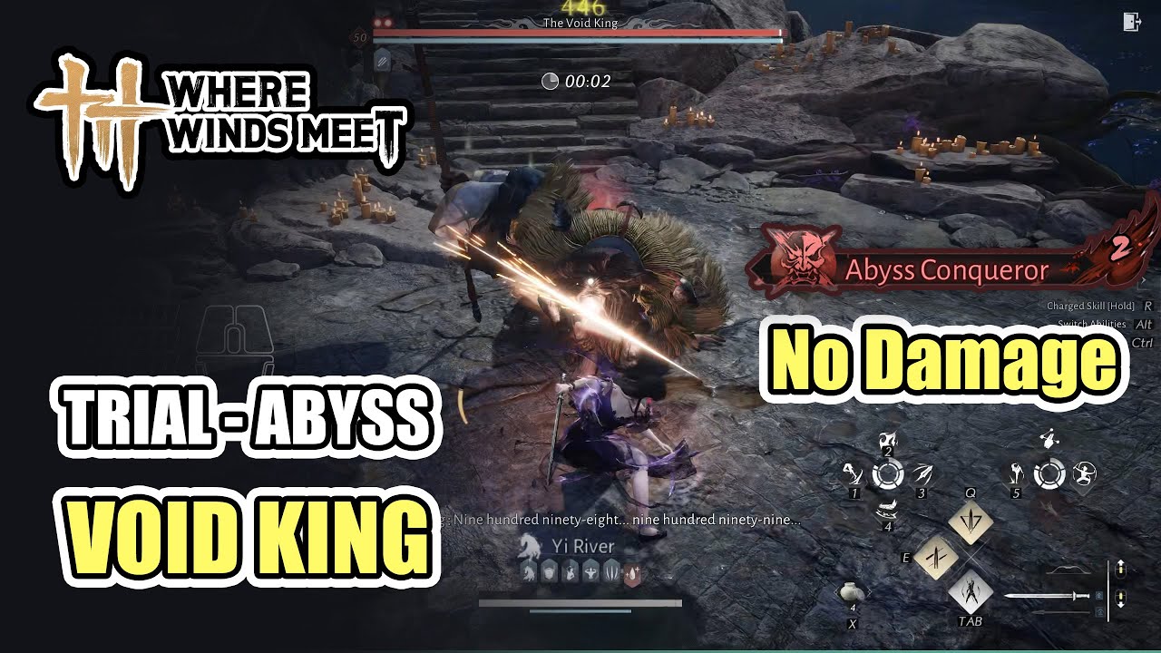 Abyss Conqueror - Void King Trial Abyss No Hit Damage Where Winds Meet
