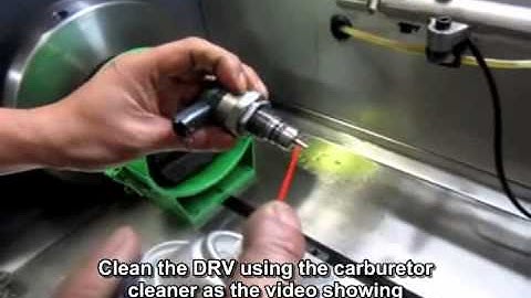 How to clean DRV?Common rail test bench