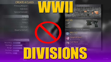 CREATE A CLASS NOT IN CALL OF DUTY WORLD WAR II??
