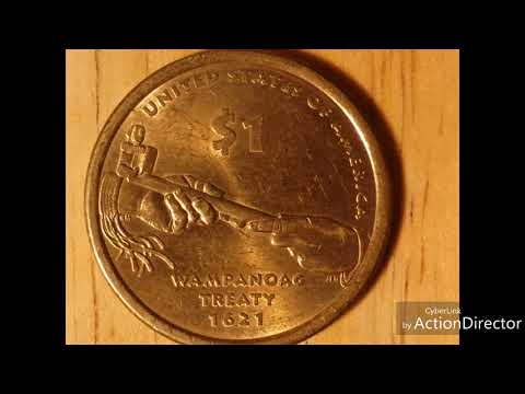 2011 SACAGAWEA ( WAMPANOAG TREATY ) DOLLAR COIN
