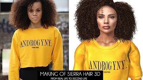 Making of Sierra Flexy Hair In Second Life - 1 min Speed Video