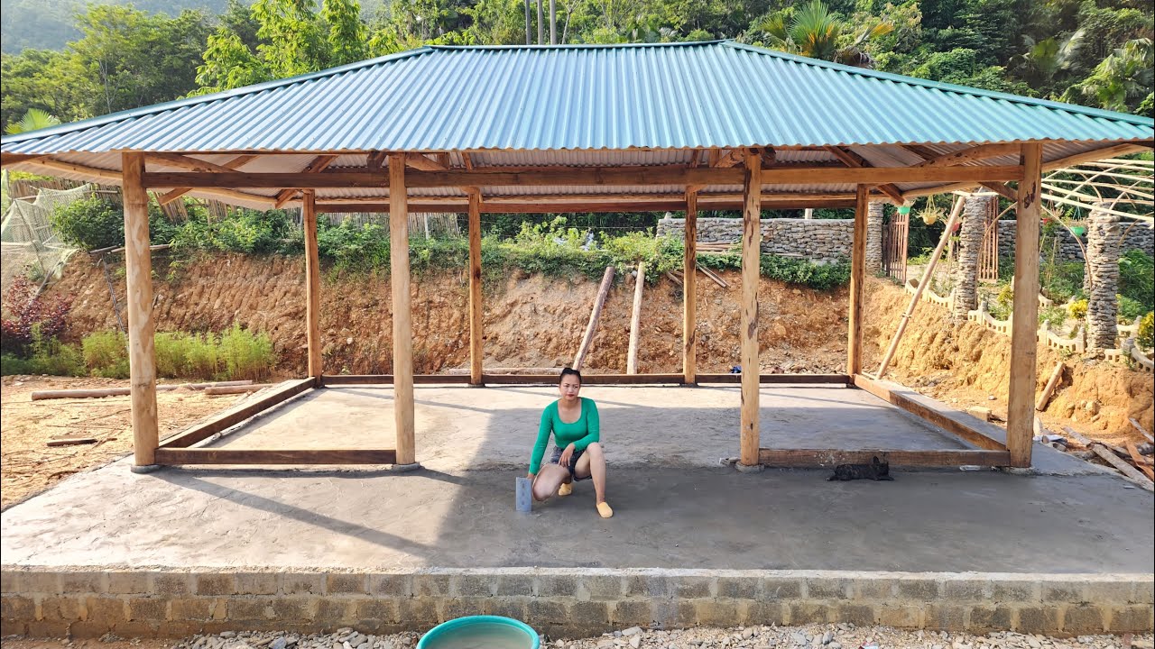 365 days from start to finish building a wooden house alone on the farm ...